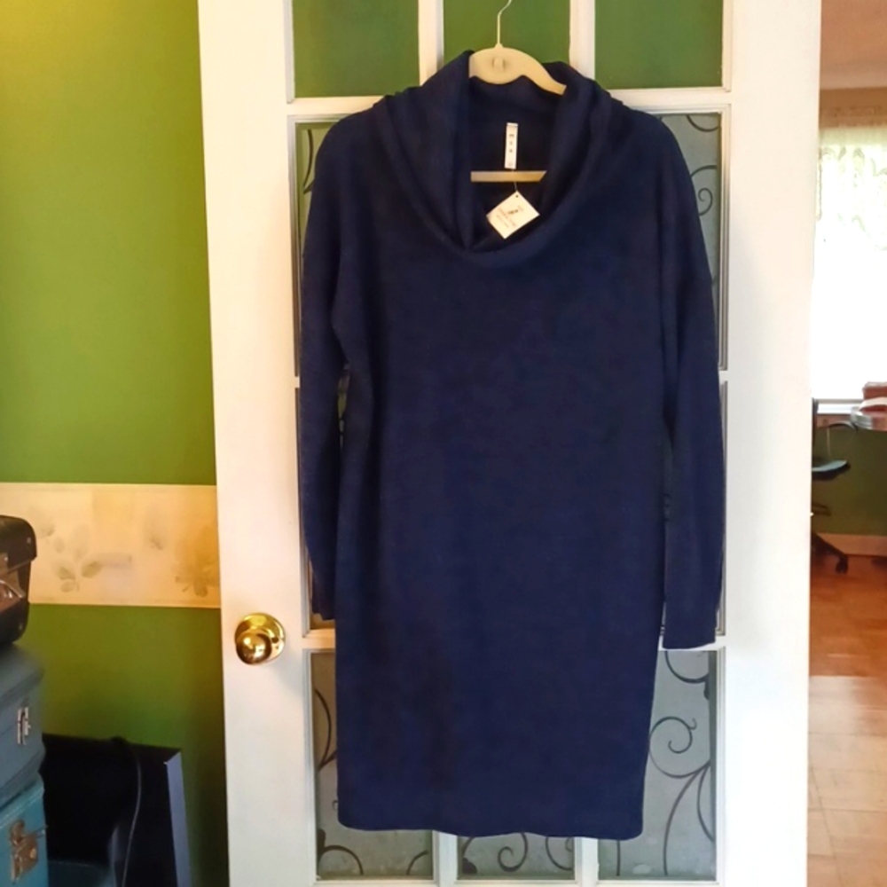 Knit dress MTS women's size large cowneck New with tags